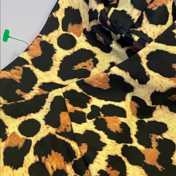 Leopard Print High-Waist Bikini Bottoms - Picture 3 of 6